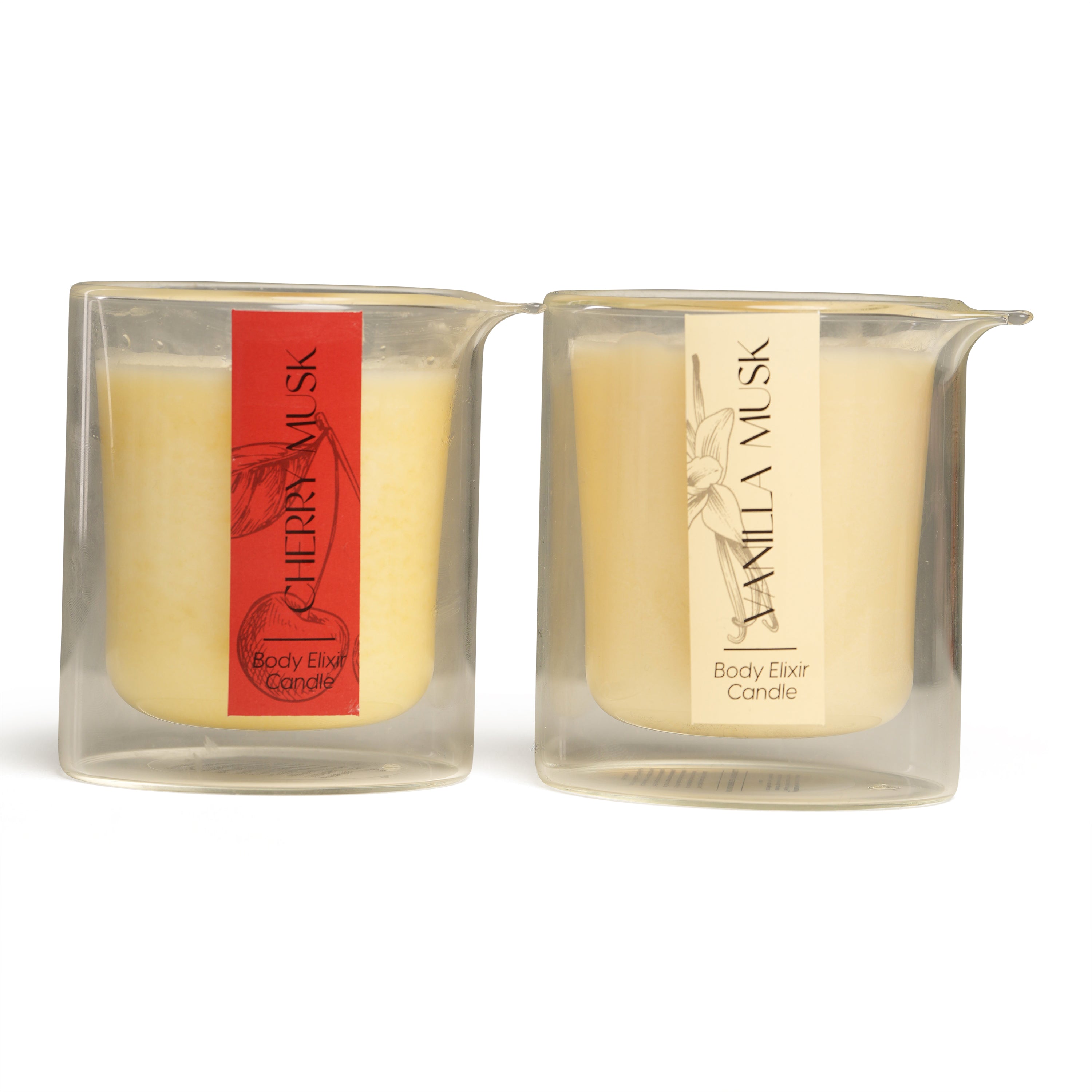 Wrth Cherry Musk & Vanilla Musk Body Elixir Candles