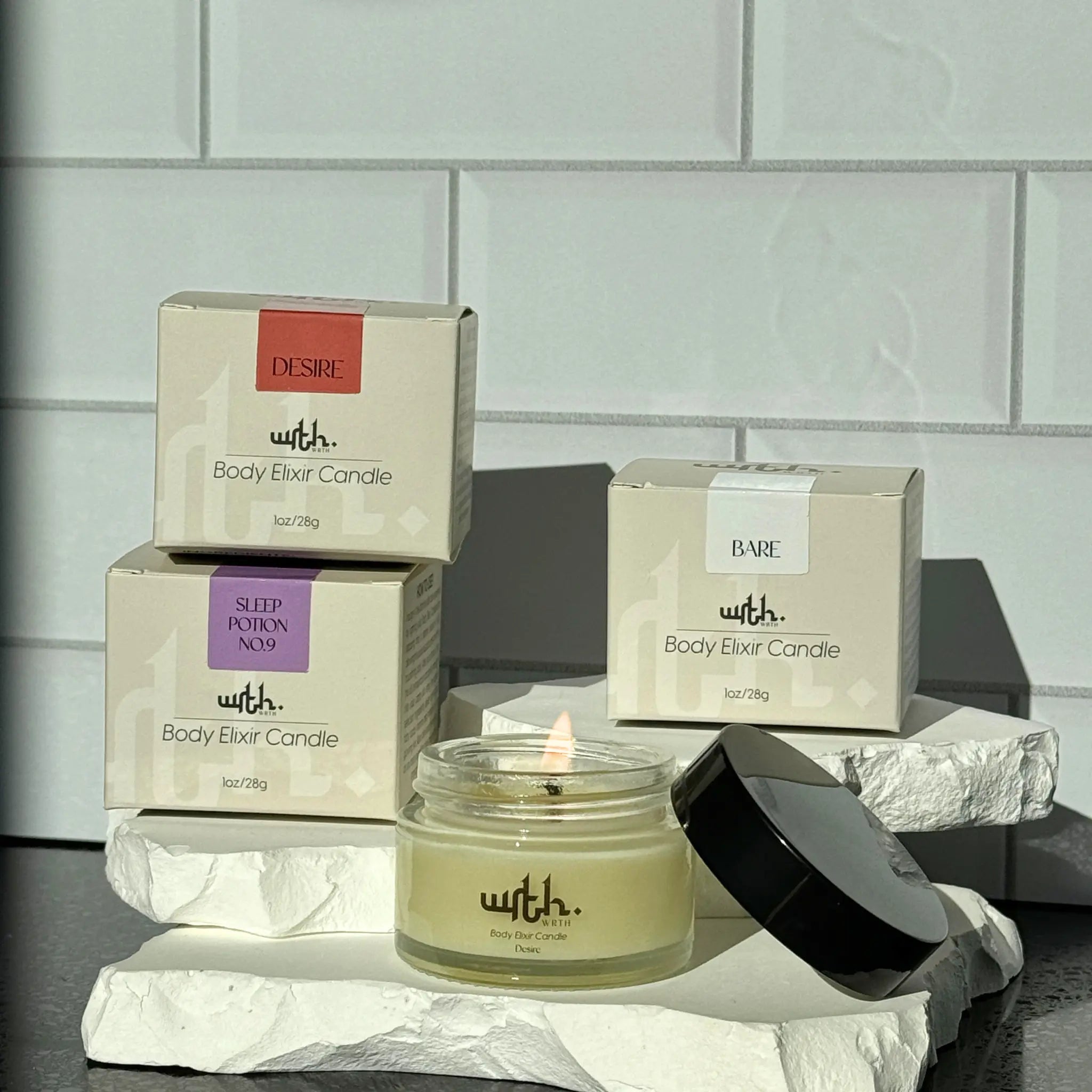 Mini Body Elixir Candle - WRTH.STUDIO