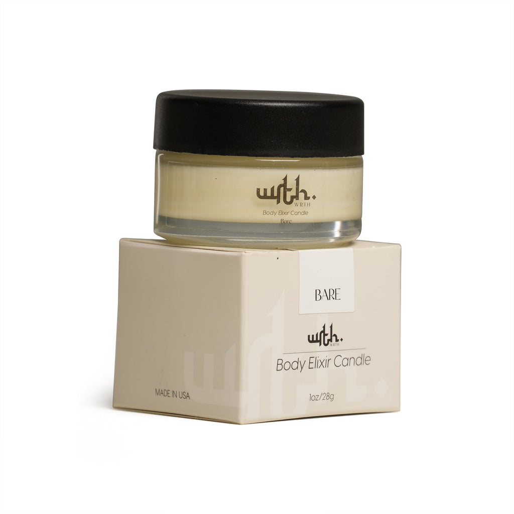 1 oz glass jar body elixir candle