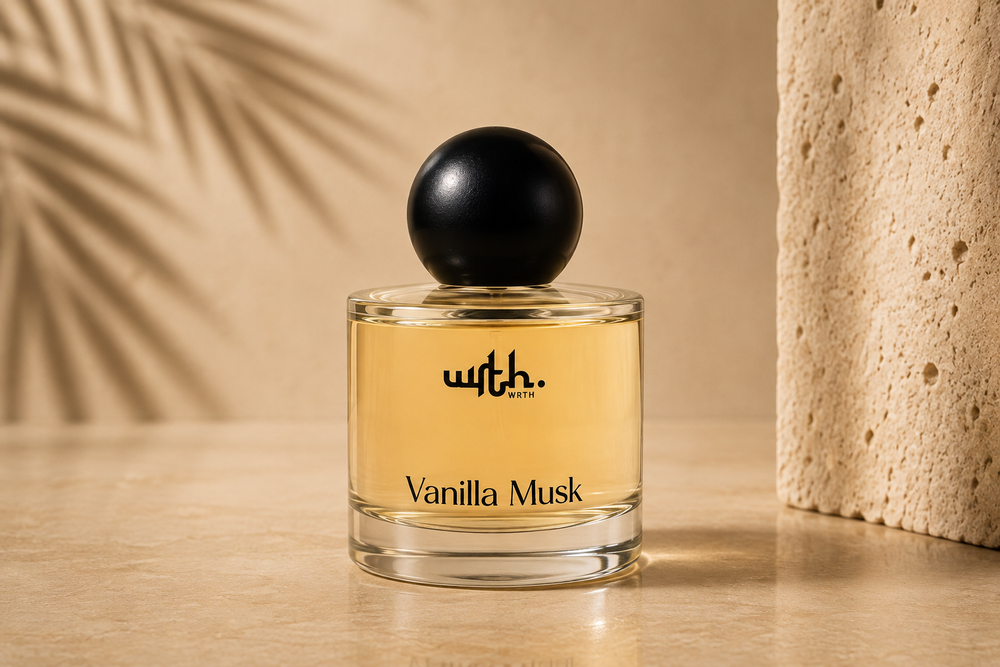 Glass round bottle 1.7 oz WRTH perfume