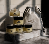 5 , 1 oz candle body elixir jar from WRTH 