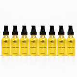 8 bottles of 2 oz body oil bottles 