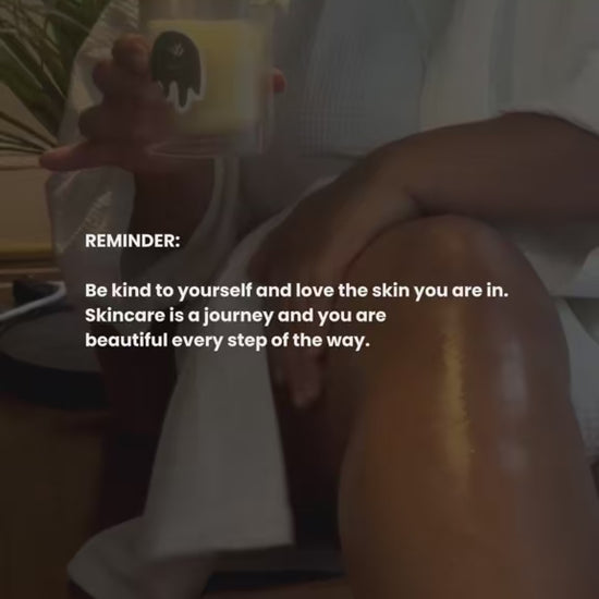Body elixir candle being used