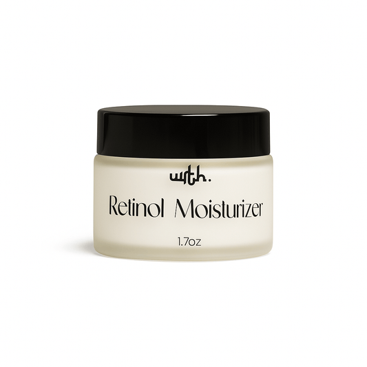 Wrth Studio Retinol Moisturizer jar 1.7oz with black lid on white background